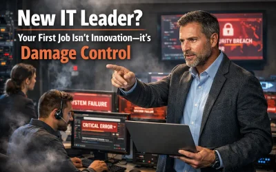 New IT Leader? Your First Job Isn’t Innovation—it’s Damage Control